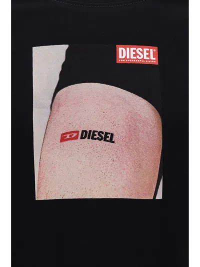 Shop Diesel T-adjust-k19 T-shirt In 004 - Deep/black