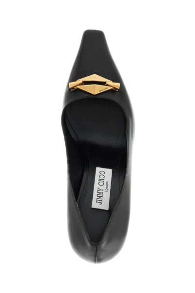 Jimmy Choo Ryker 90 Embellished Satin Pumps In Black