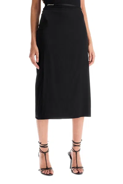 Shop Jacquemus 'la Jupe Notte' In Black