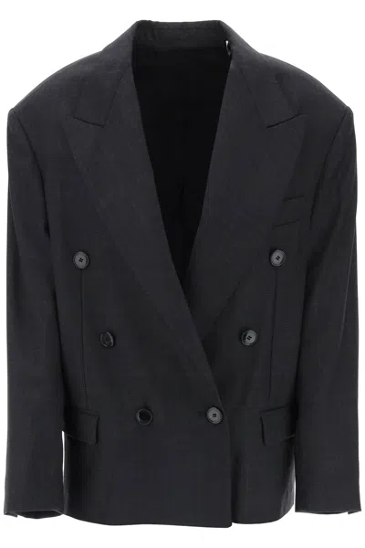 Shop Isabel Marant "virgin Wool Klero Blazer In Grey