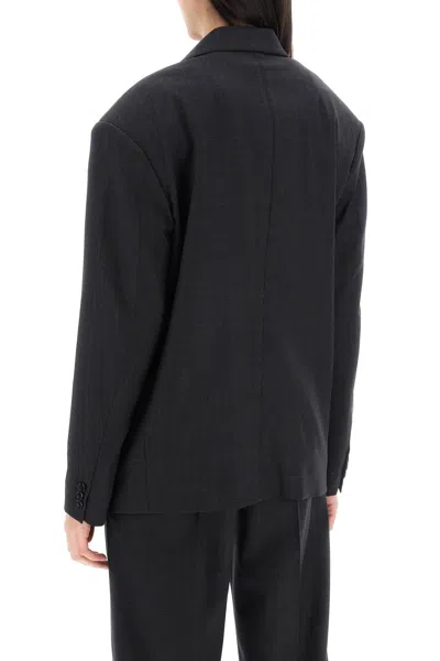 Shop Isabel Marant "virgin Wool Klero Blazer In Grey