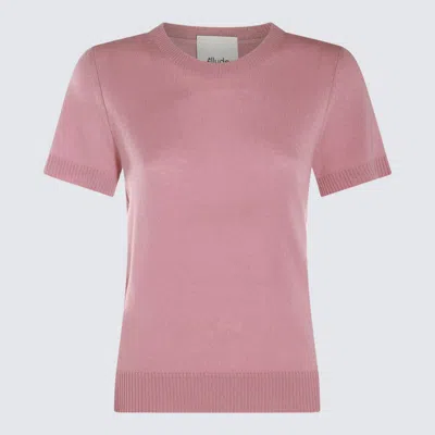 Shop Allude Pink Wool Knitwear