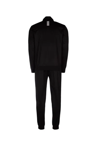 Ea7 Logo-print Tracksuit In Black