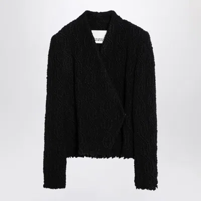 Shop Isabel Marant Wool-blend Jacquard Jacket In Black