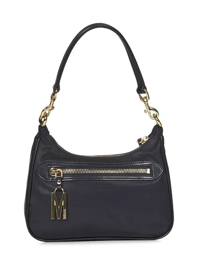 Shop Moschino Shoulder Bag In Black