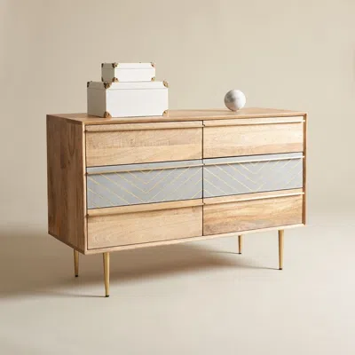 Safavieh Leni 6 Drawer Cement Dresser