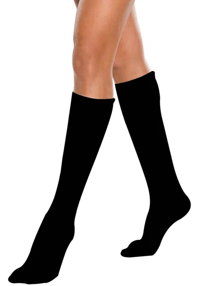 Preggers By Therafirm Maternity Casual Support Socks In Black In Black