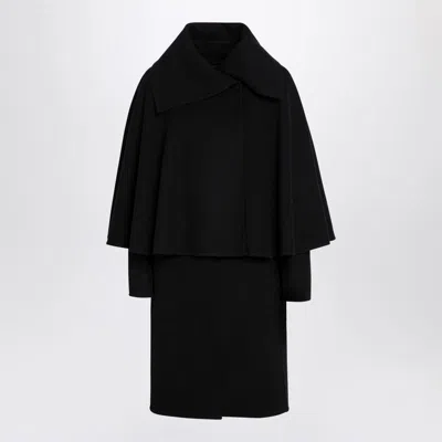 Shop Chloé And Cape Coat In Black