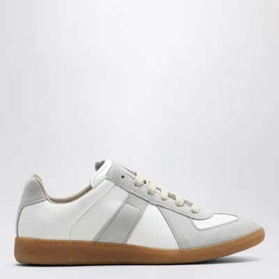 Shop Maison Margiela Grey And Replica Sneakers In White