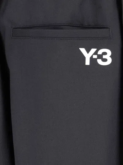 Shop Y-3 Trousers In Black