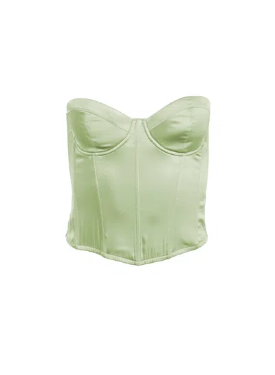 Fleur Du Mal Hamptons Bustier In Willow