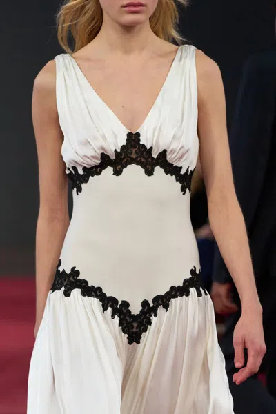 Gabriela Hearst Highland Appliqued Silk Maxi Dress In Ivory
