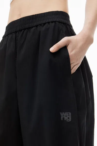 Alexander Wang T Jogging Cotton Trouser With Logo In 001 Black