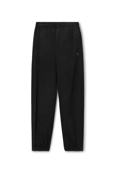 Alexander Wang T Jogging Cotton Trouser With Logo In 001 Black