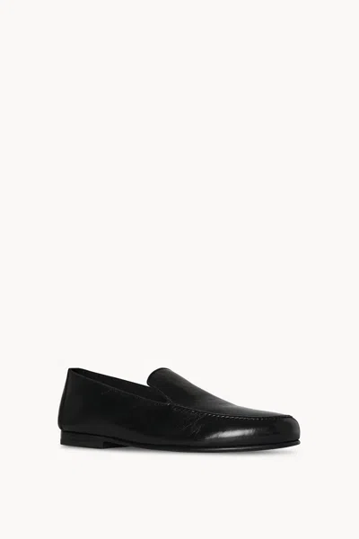 The Row Adam Loafer In Blk Black