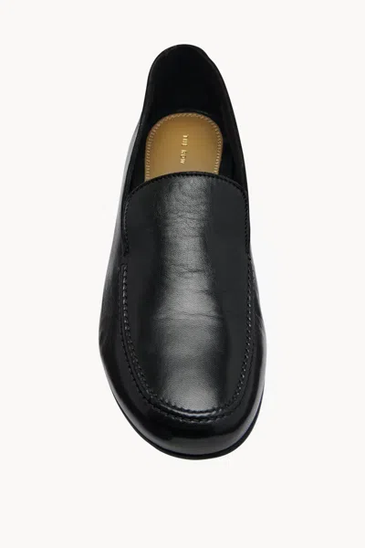 The Row Adam Loafer In Blk Black