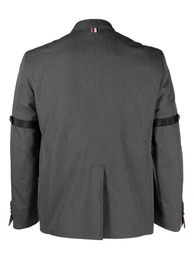 Thom Browne Men's Unstructured Straight Fit Sb S/c With Gg Armband In Gray