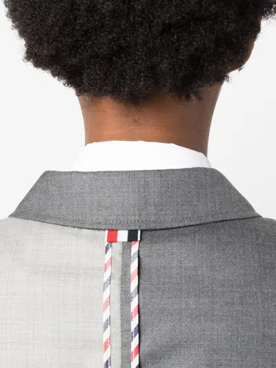 Shop Thom Browne Women Classic Sportcoat W/ Patch Pockets (unconstructed) In Funmix In Super 120?€?s Twil In 025 Dark Grey