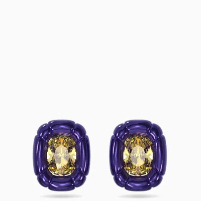 Shop Swarovski Purple/yellow Dulcis Clip Earrings