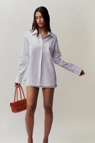 Danielle Guizio Ny Oona Button Down In White