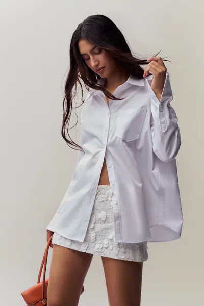 Danielle Guizio Ny Oona Button Down In White