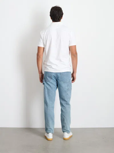 Alex Mill Standard Polo In Slub Cotton In White