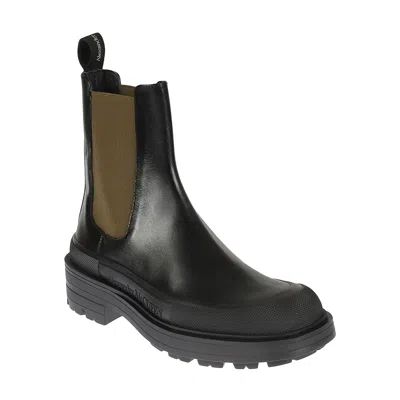 Alexander Mcqueen Stack Chelsea Ankle Boots