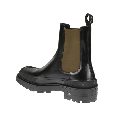 Alexander Mcqueen Stack Chelsea Ankle Boots