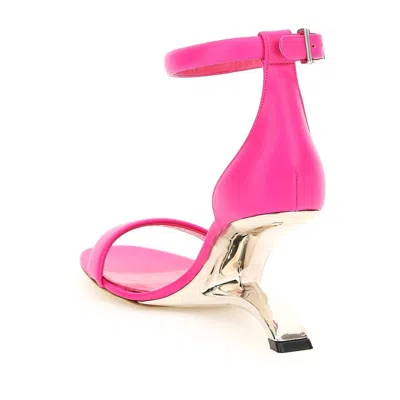 Alexander Mcqueen Sculpted-heel Leather Sandals