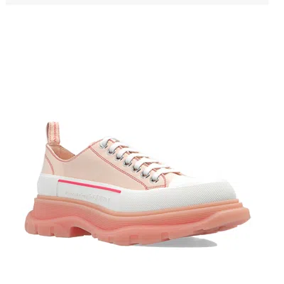 Alexander Mcqueen Tread Slik Leather Sneakers