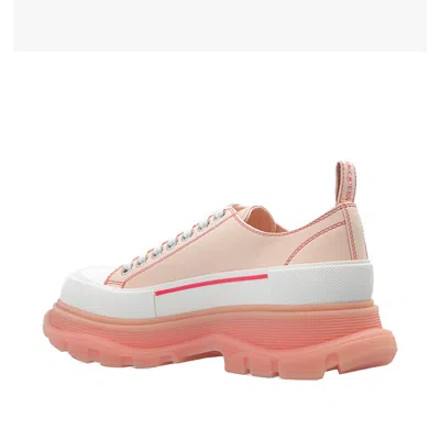 Alexander Mcqueen Tread Slik Leather Sneakers
