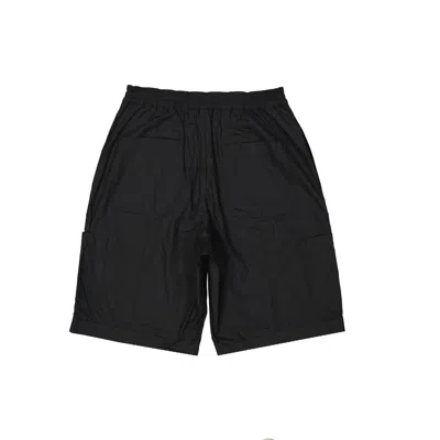 Ambush Black Cotton Shorts With Elastic Waistband
