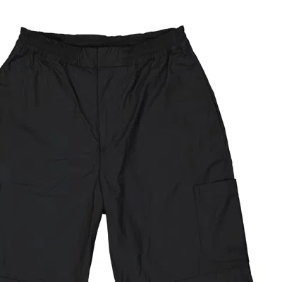 Ambush Black Cotton Shorts With Elastic Waistband