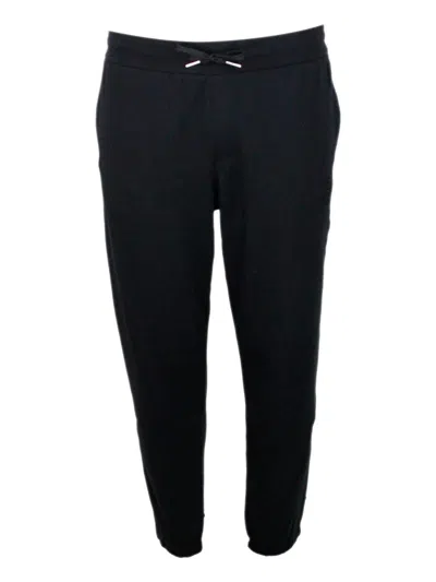 Shop Armani Exchange Trousers In Black