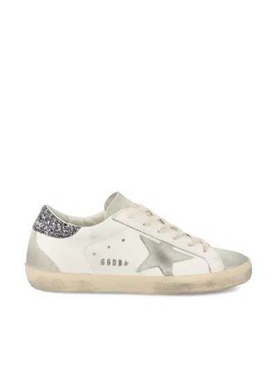 Shop Golden Goose Sneakers In White/ice/grey