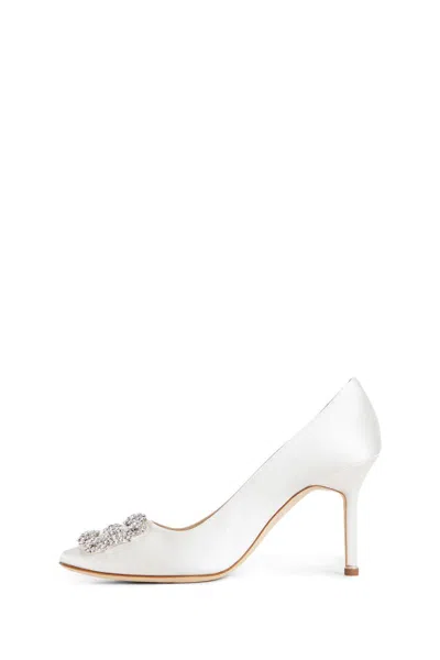 Shop Manolo Blahnik High Heel In Beige