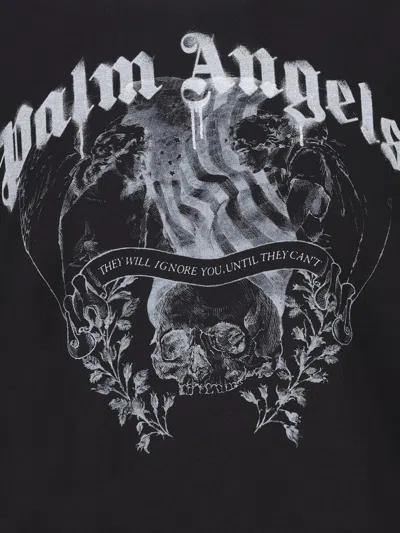 Shop Palm Angels T-shirts And Polos In Black