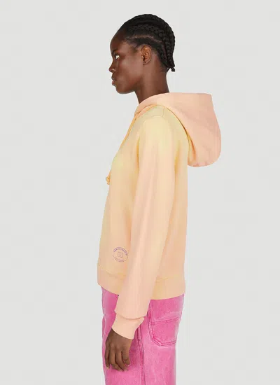 Acne Studios Orange 'reading Is Sexy' Hoodie In Orange