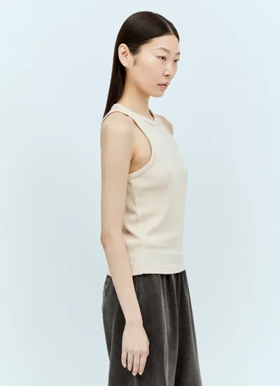 Acne Studios Logo Patch Tank Top In Pink