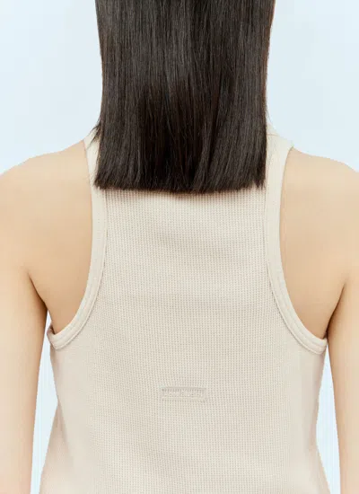 Acne Studios Logo Patch Tank Top In Pink