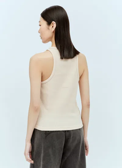 Acne Studios Logo Patch Tank Top In Pink