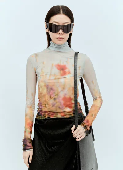 Acne Studios Women Metal Frame Sunglasses In Black