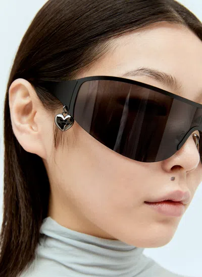 Acne Studios Women Metal Frame Sunglasses In Black