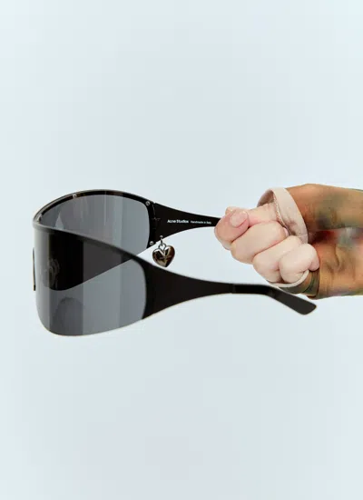 Acne Studios Women Metal Frame Sunglasses In Black