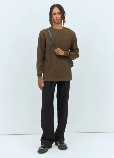 Burberry Equestrian Knight Cotton Sweatshirt In Green