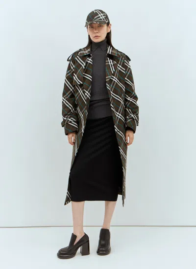 Burberry High-neck Wool Pullover Sweater In Gray