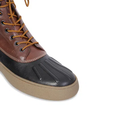 Tod's X Moncler X Palm Angels Leather Boots Men In Brown