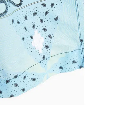 Marcelo Burlon County Of Milan All Over Bandana Shorts In 黄色的