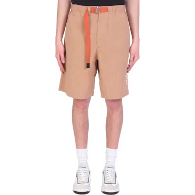 Kenzo Cotton Bermuda Shorts Men In Brown