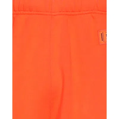 Heron Preston Recycled Cotton Track Shorts In Orange